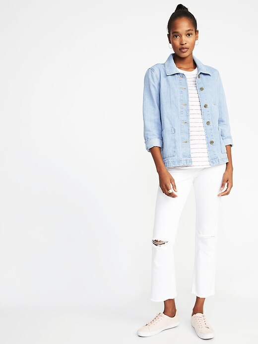 Button-Front Denim Chore Jacket for Women | Old Navy