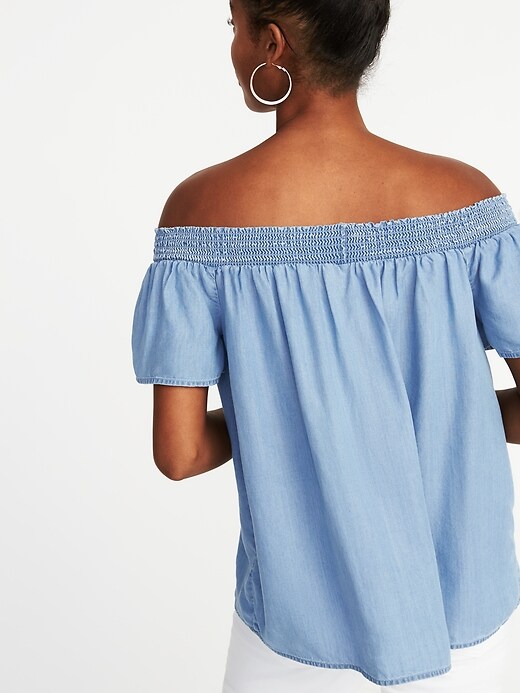 Image number 2 showing, Relaxed Off-the-Shoulder Tencel&#174 Top for Women