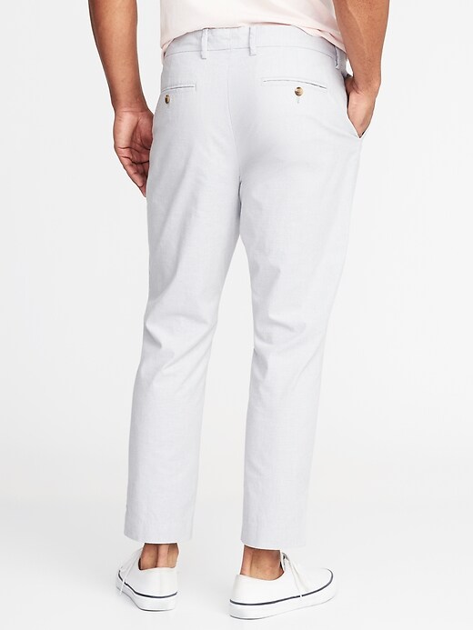 Relaxed Slim Built-In Flex Cropped Signature Pants for Men | Old Navy