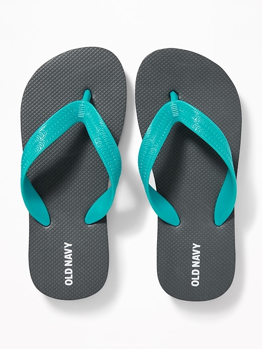 View large product image 1 of 1. Color-Block Flip-Flops for Boys