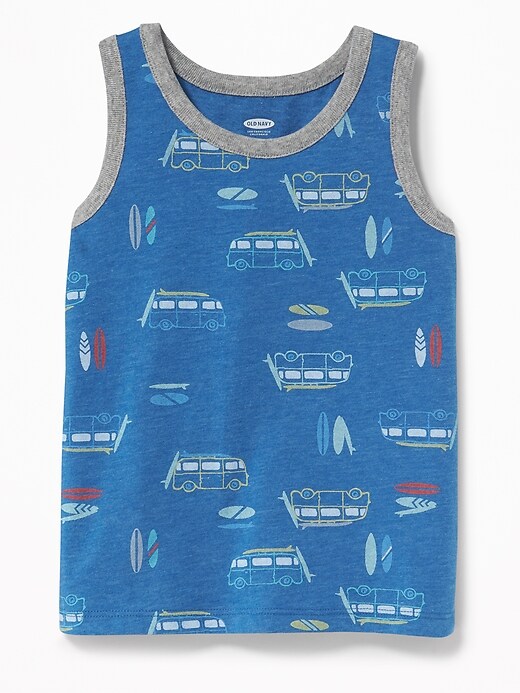 View large product image 1 of 1. Printed Tank for Toddler Boys