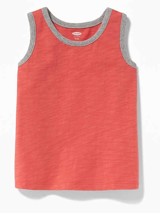 View large product image 1 of 2. Solid Jersey Tank for Toddler Boys
