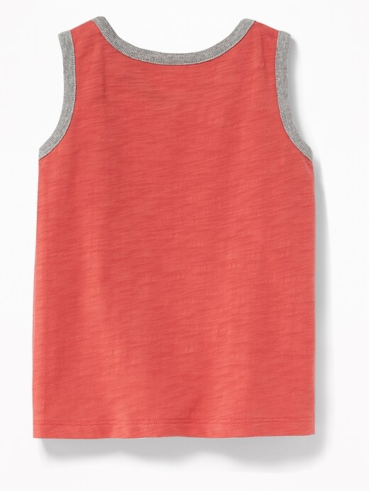 View large product image 2 of 2. Solid Jersey Tank for Toddler Boys