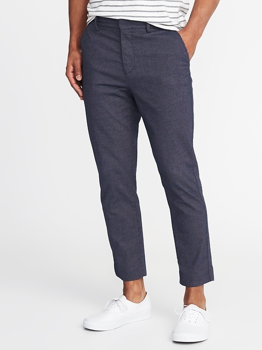 View large product image 1 of 1. Relaxed Slim Built-In Flex Cropped Signature Pants
