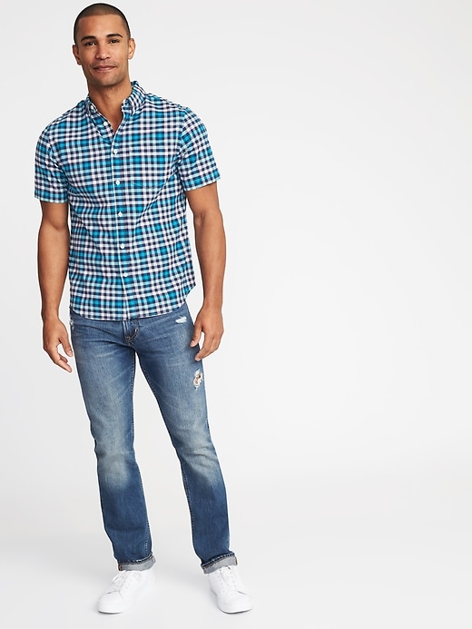 Image number 3 showing, Slim-Fit Built-In Flex Everyday Oxford Shirt