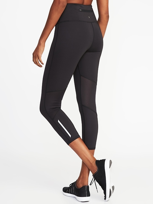 View large product image 2 of 3. High-Rise Compression Run Crops for Women