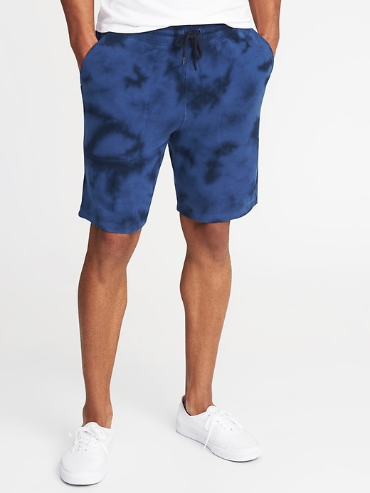 View large product image 1 of 2. Tie-Dyed Shorts - 9-inch inseam