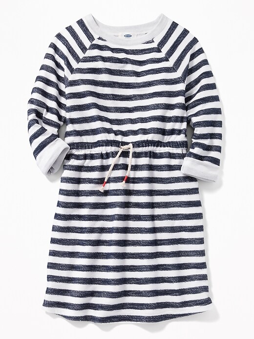 View large product image 1 of 3. Striped Terry-Knit Dress for Girls