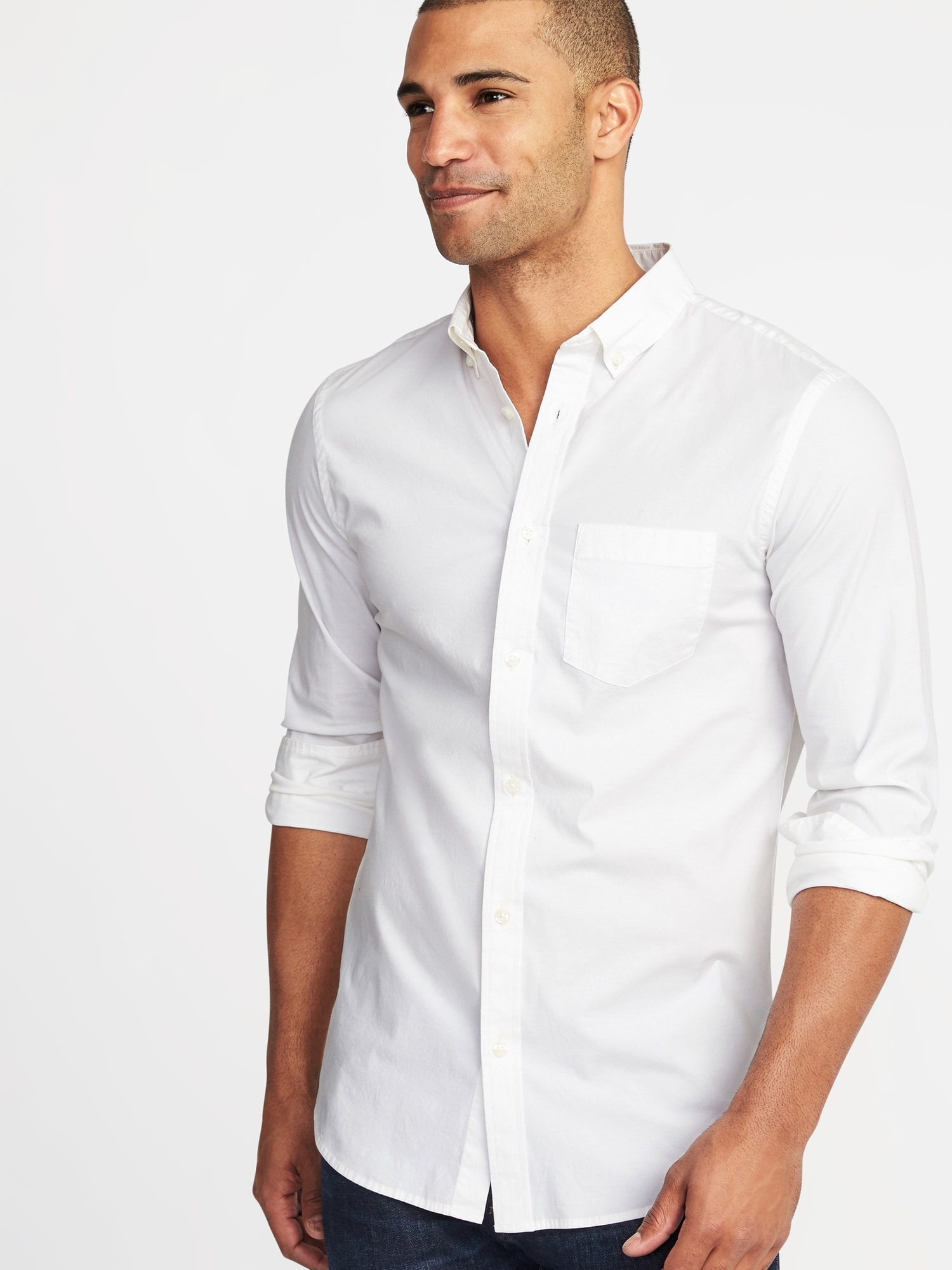 old navy slim fit shirts