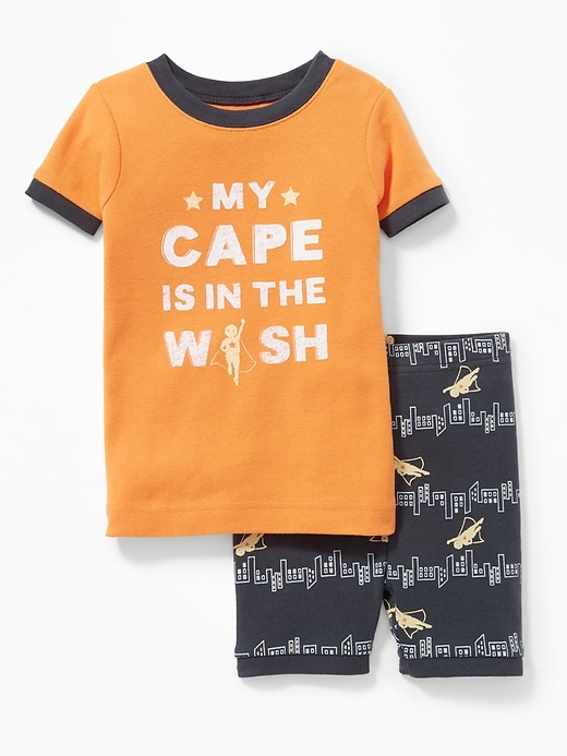 View large product image 1 of 1. "My Cape Is in the Wash" Sleep Set for Toddler & Baby