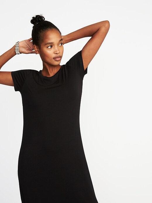 Image number 3 showing, Jersey-Knit Midi Tee Dress for Women