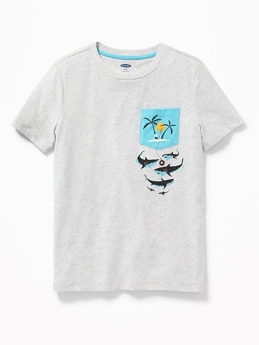 View large product image 1 of 3. Graphic Pocket Tee For Boys