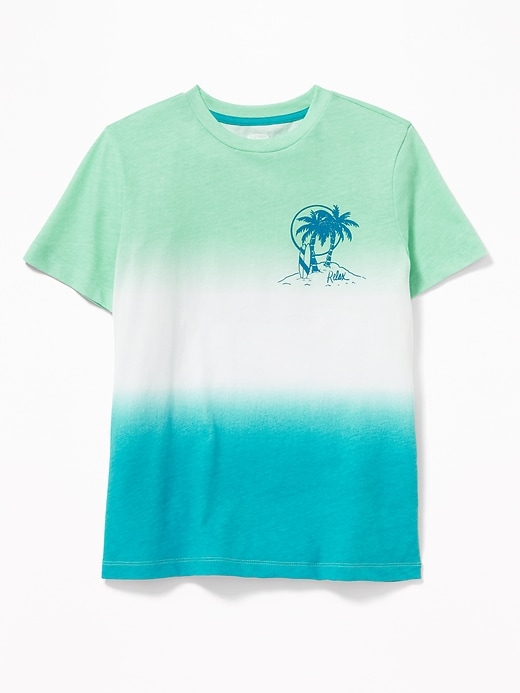 View large product image 1 of 2. Graphic Dip-Dye Tee for Boys