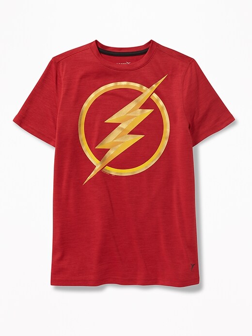 View large product image 1 of 3. DC Comics&#153 The Flash Go-Dry Tee for Boys