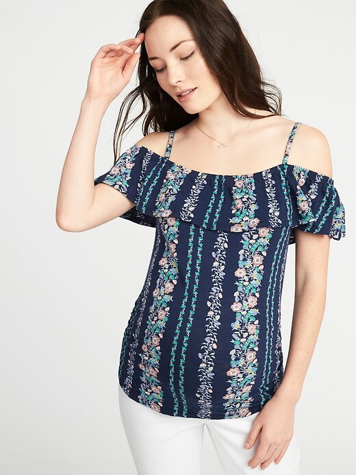 Maternity Ruffled Off-the-Shoulder Top | Old Navy