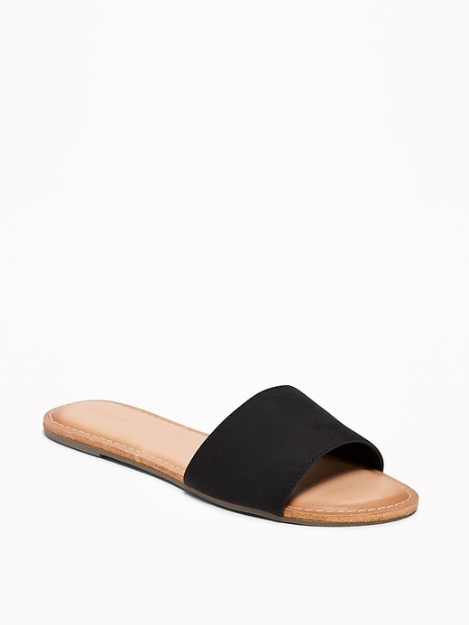 Sueded Slide Sandals for Women | Old Navy