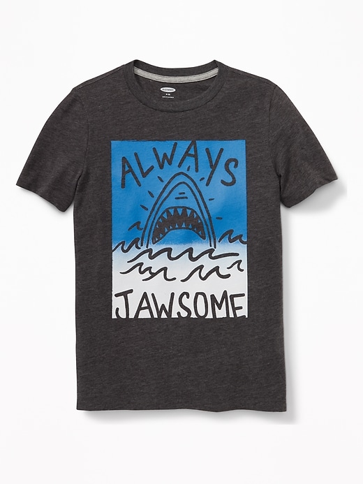 View large product image 1 of 1. Graphic Jersey Crew-Neck Tee for Boys