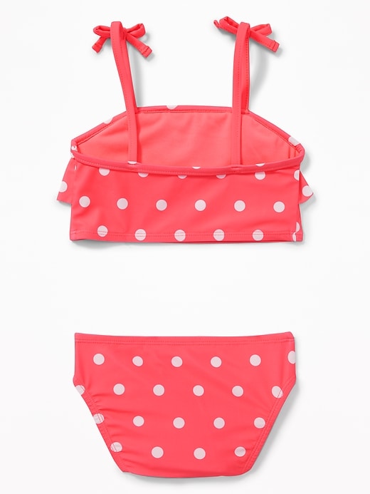 View large product image 2 of 2. Patterned Pom-Pom Bikini for Toddler Girls