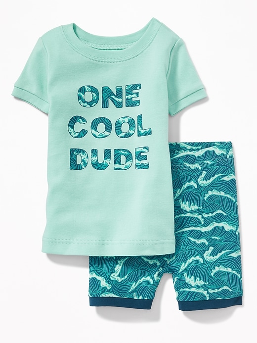 View large product image 1 of 1. "One Cool Dude" Sleep Set for Toddler & Baby