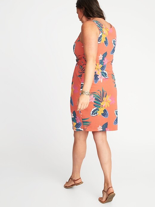 Image number 2 showing, Plus-Size Sleeveless Twist-Front Bodycon Dress