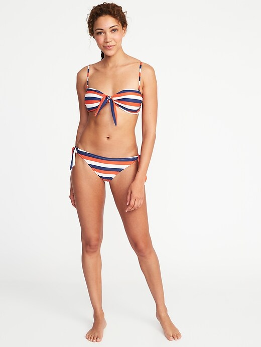 Image number 3 showing, Knotted-Tie Swim Top for Women