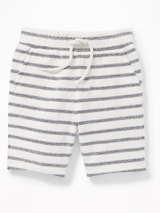 View large product image 1 of 1. Striped Reverse French Terry Shorts for Toddler Boys