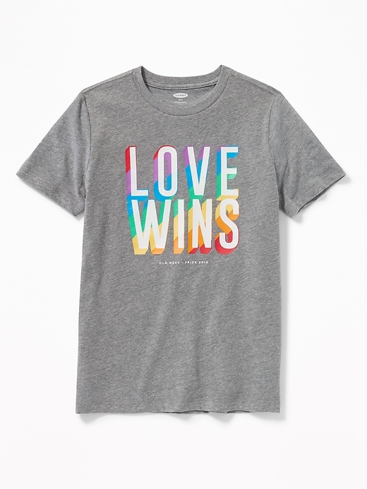 View large product image 1 of 1. 2018 Graphic Pride Tee For Boys