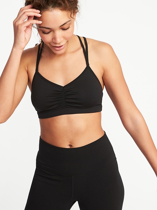Image number 1 showing, Light Support Strappy Sports Bra for Women