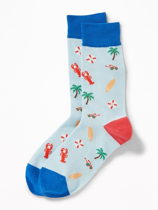 View large product image 1 of 1. Printed Statement Socks for Men
