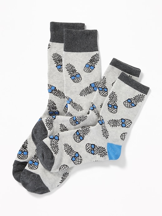 View large product image 1 of 1. Dad & Kid Patterned Socks 2-Pack