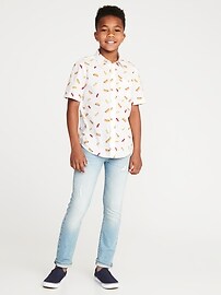 View large product image 3 of 3. Soft-Washed Printed Shirt For Boys