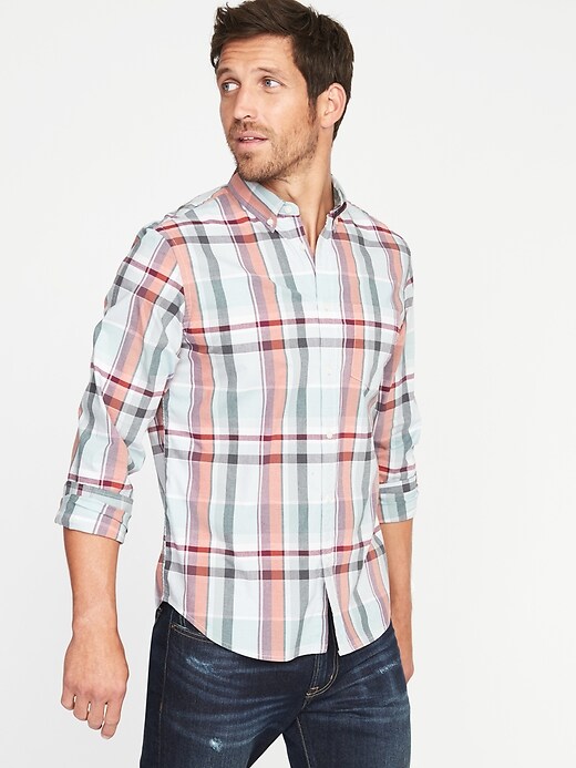 Image number 1 showing, Regular-Fit Built-In-Flex Everyday Shirt for Men