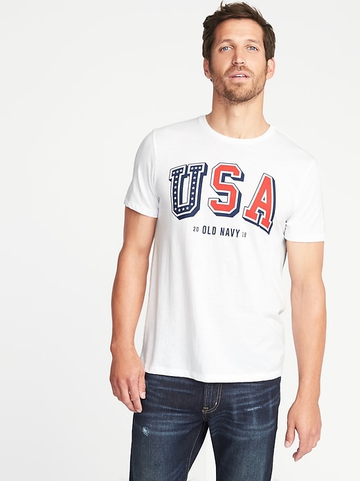 View large product image 1 of 1. 2018 Flag-Graphic Tee