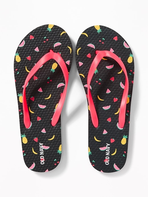 View large product image 1 of 1. Printed Flip-Flops for Girls