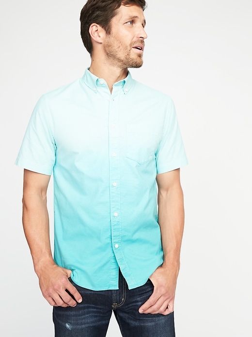 View large product image 1 of 1. Slim-Fit Built-In Flex Everyday Oxford Shirt