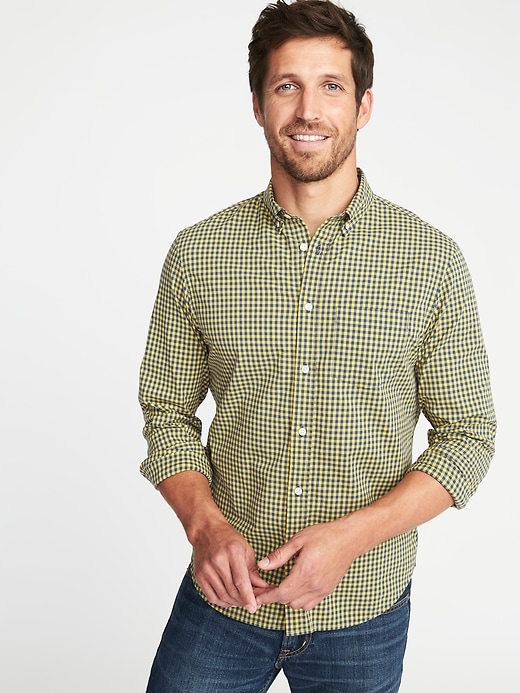 View large product image 1 of 1. Regular-Fit Built-In-Flex Everyday Shirt for Men