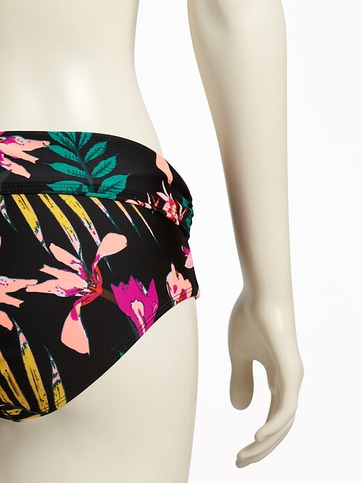 View large product image 2 of 2. Maternity Fold-Over Waist Bikini Bottoms