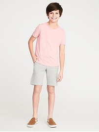 View large product image 3 of 3. Slim French-Terry Pull-On Shorts For Boys