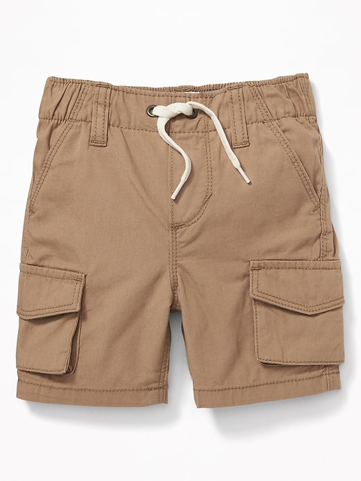 View large product image 1 of 3. Pull-On Canvas Cargo Shorts for Toddler Boys