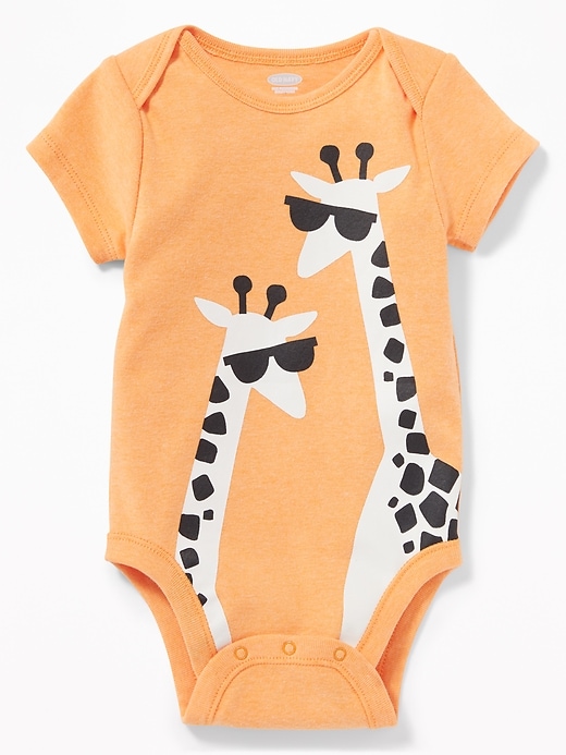View large product image 1 of 2. Graphic Jersey Bodysuit for Baby