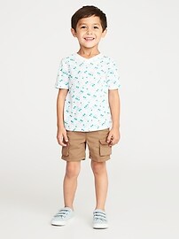 View large product image 3 of 3. Pull-On Canvas Cargo Shorts for Toddler Boys