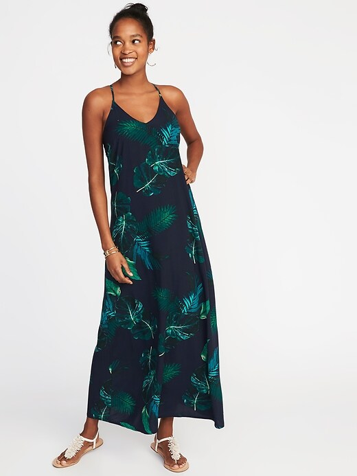 Sleeveless Floral Maxi Shift Dress for Women | Old Navy