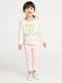 View large product image 3 of 4. French Terry Tie-Hem Sweatshirt for Toddler Girls
