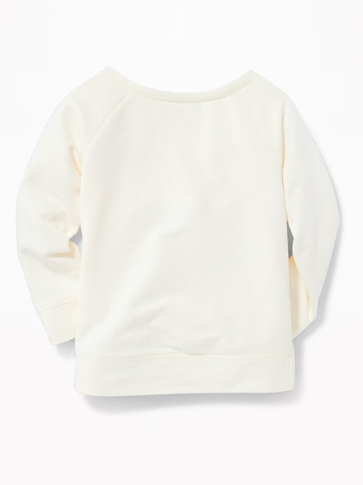 View large product image 2 of 4. French Terry Tie-Hem Sweatshirt for Toddler Girls