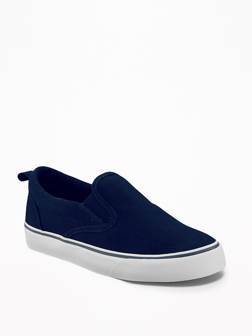 View large product image 1 of 1. Canvas Slip-Ons for Boys