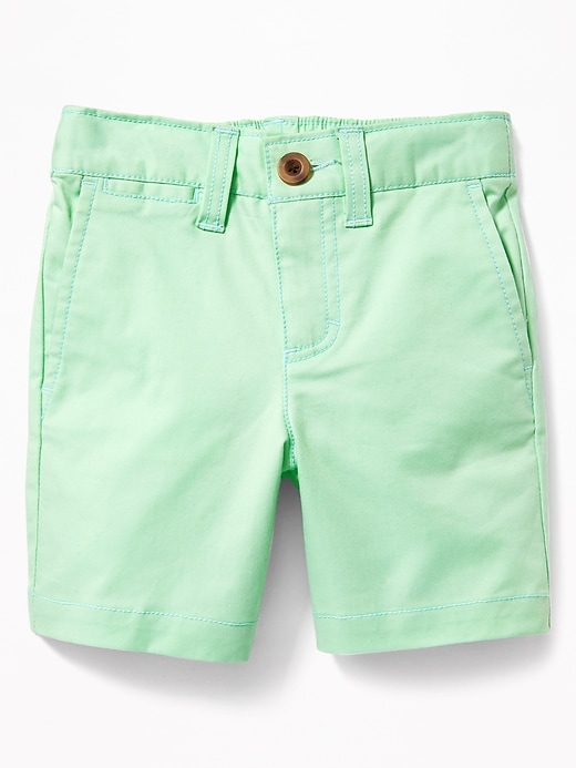 View large product image 1 of 1. Built-In Flex Twill Shorts for Toddler Boys