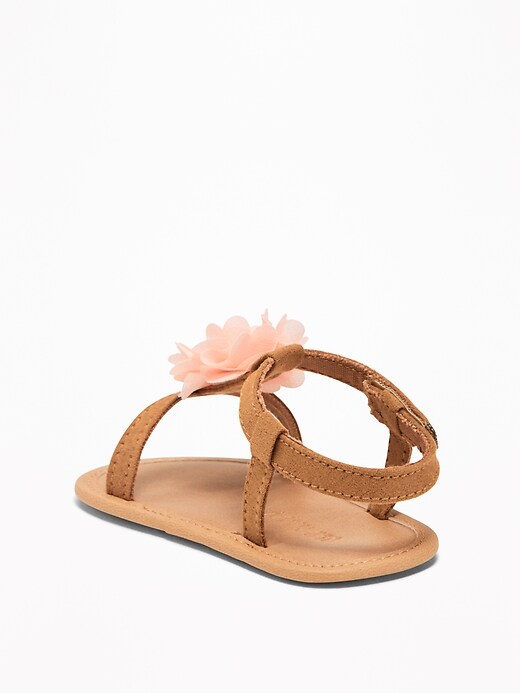 Image number 3 showing, Chiffon Rosette Sandals For Baby