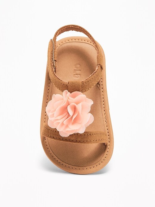 Image number 2 showing, Chiffon Rosette Sandals For Baby