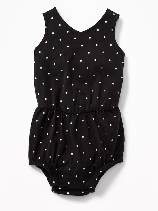 View large product image 1 of 2. V-Neck Jersey Bubble One-Piece For Baby