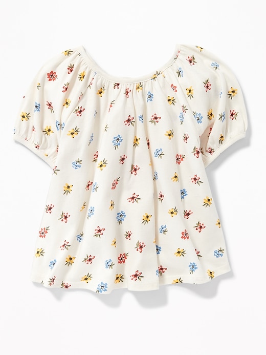 Drapey Floral Scoop-Neck Swing Top for Toddler Girls | Old Navy